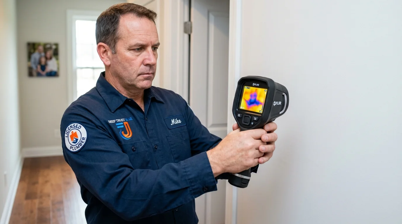 Thermal imaging leak detection by Johns Plumbing LLC in Lexington